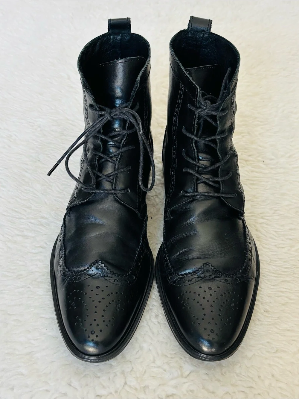 Antony Morato Black Leather Lace up Chukka/Ankle Men’s Boots size EU 43